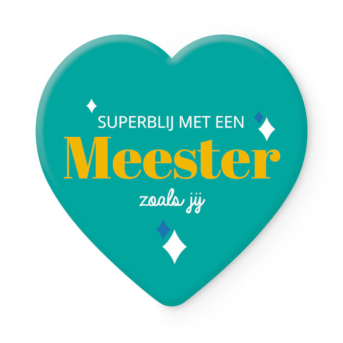Keramieken Onderzetter Superblij met een Meester zoals jij