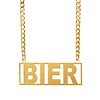 PartyXplosion Bier ketting goud