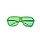 Bril Shutter  fluo groen