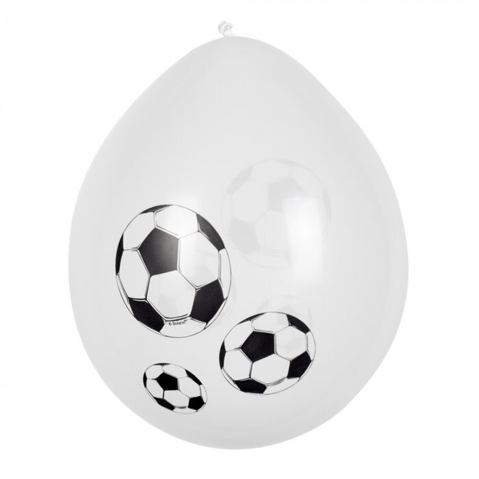6 Latex Ballonnen Voetbal Ø 25cm