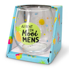 Zomer glas Jij Bent een Mooi Mens