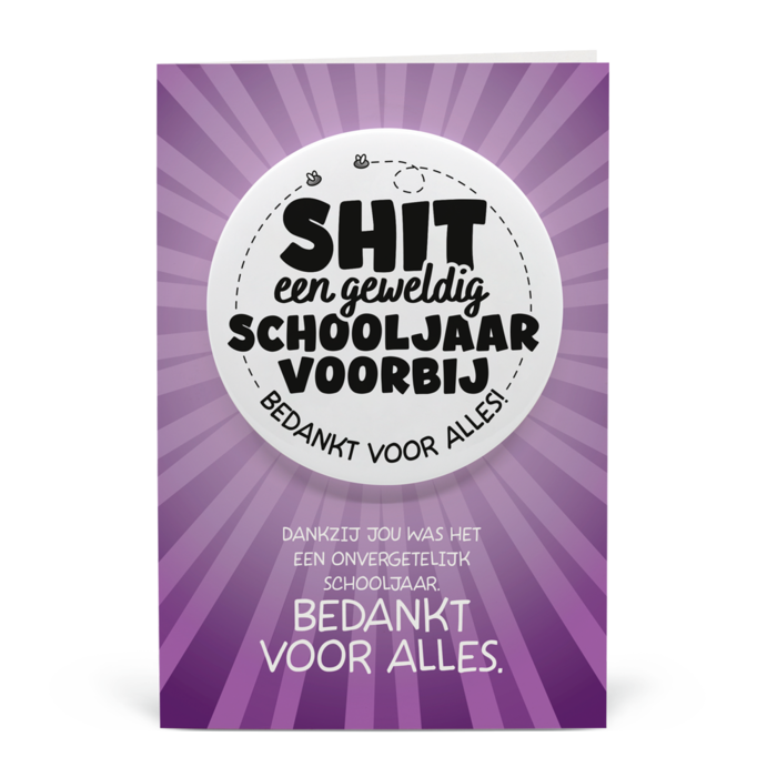 Schooljaar - Shitbutton Giftcard