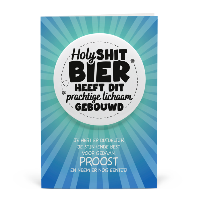 Bier lichaam - Shitbutton Giftcard