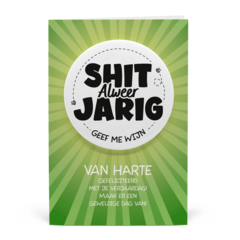 Jarig - wijn - Shitbutton Giftcard