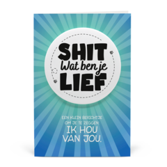 Ik hou van jou - Shitbutton Giftcard