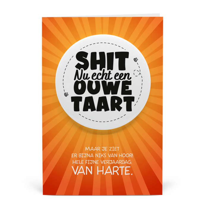Ouwe taart - Shitbutton Giftcard