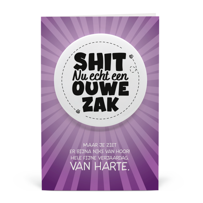 Ouwe zak - Shitbutton Giftcard