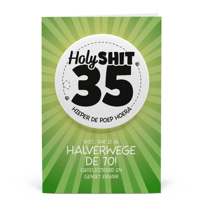 35 jaar - Shitbutton Giftcard