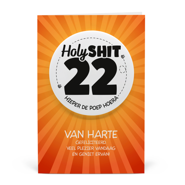 22 jaar - Shitbutton Giftcard