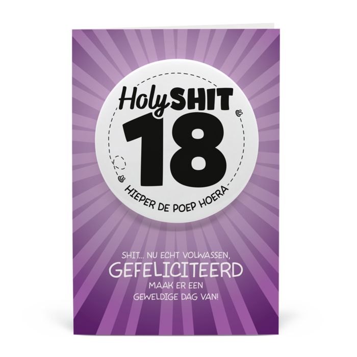 18 jaar - Shitbutton Giftcard