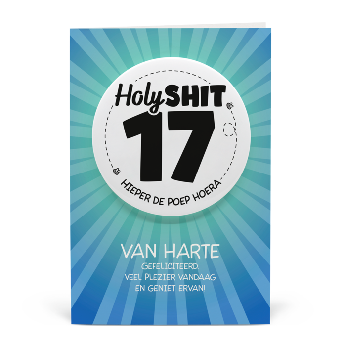 17 jaar - Shitbutton Giftcard