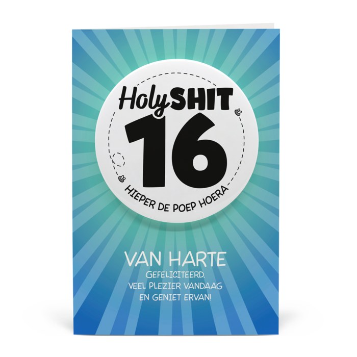 16 jaar - Shitbutton Giftcard