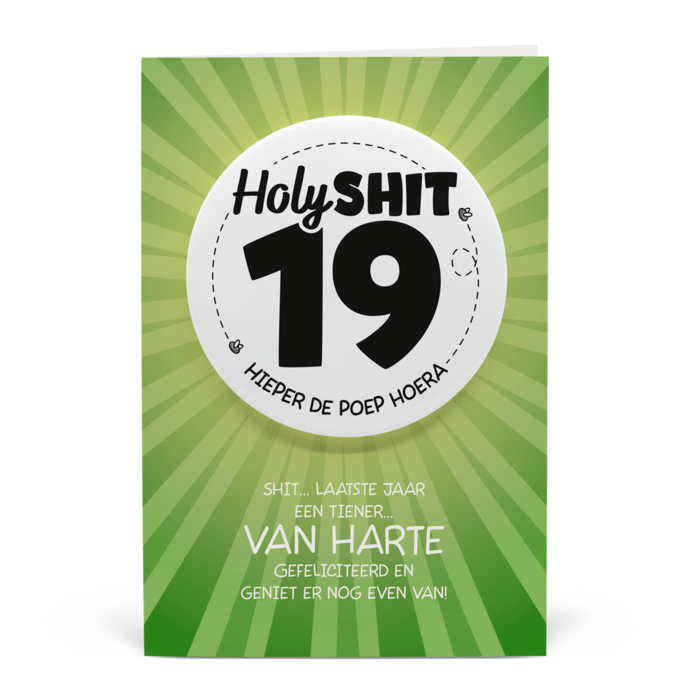 19 jaar - Shitbutton Giftcard