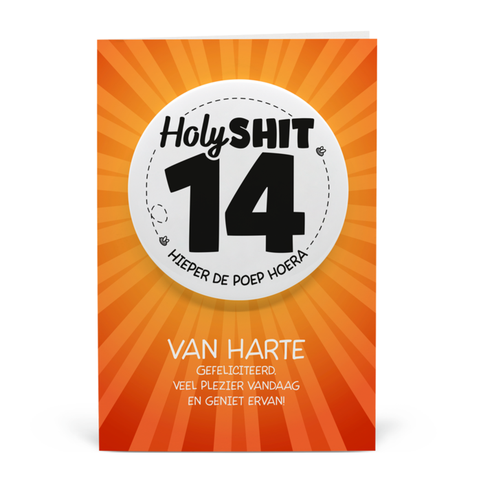 14 jaar - Shitbutton Giftcard