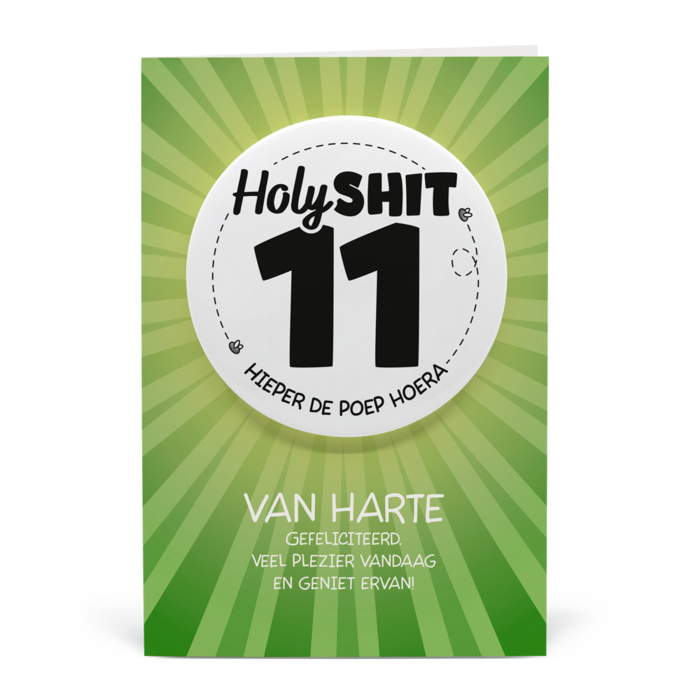 11 jaar - Shitbutton Giftcard