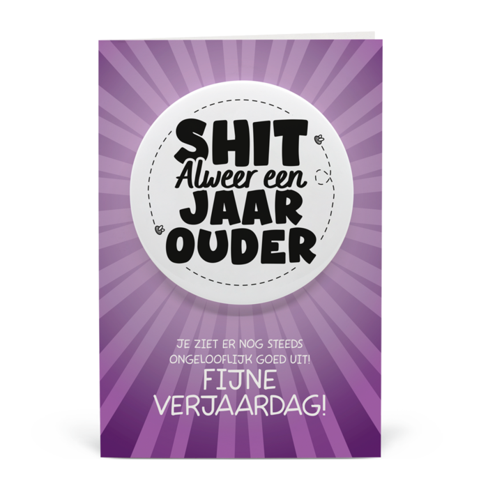 Jaar ouder - Shitbutton Giftcard