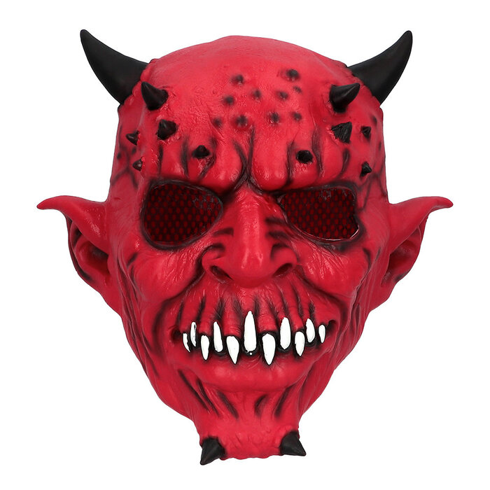 Latex hoofdmasker Creepy devil