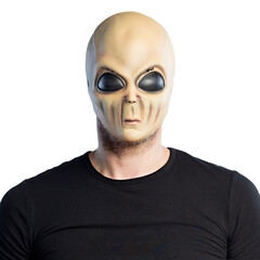Latex hoofdmasker Wrinkly alien