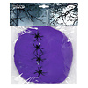 Spinrag 60 g paars met 4 spinnen spinnenweb