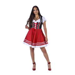 Haus Huberts Dirndl zwart rood met bloes