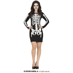 Fiestas Guirca Halloween skelet kleedje dames