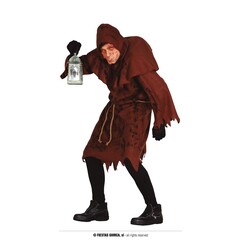 Fiestas Guirca Gebochelde man kostuum bruin