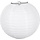 Lampion met draadstalen frame papier rond WIT, 25cm