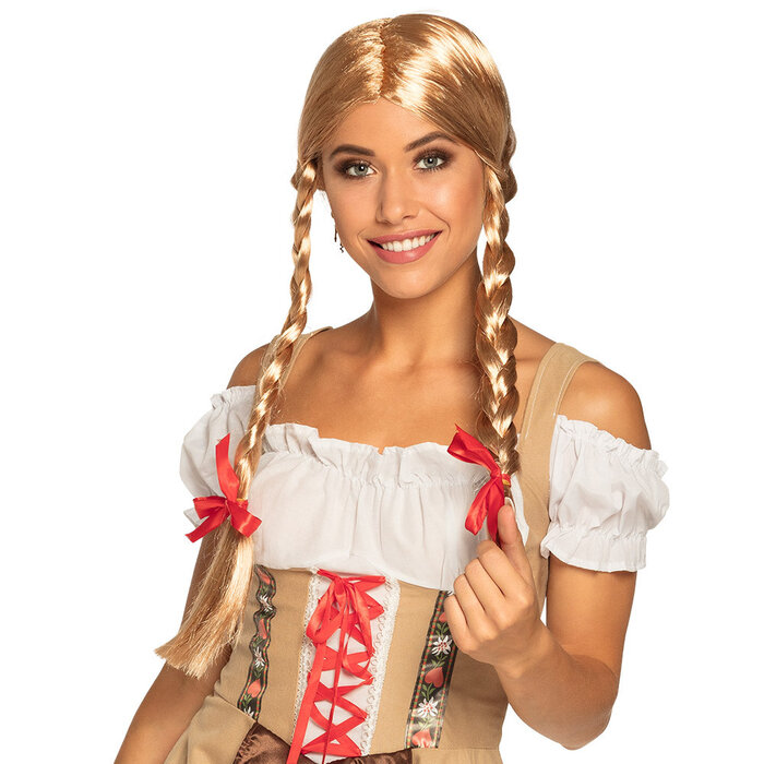 Boland Tiroler pruik Heidi blond