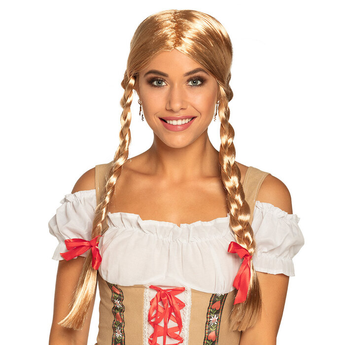 Boland Tiroler pruik Heidi blond