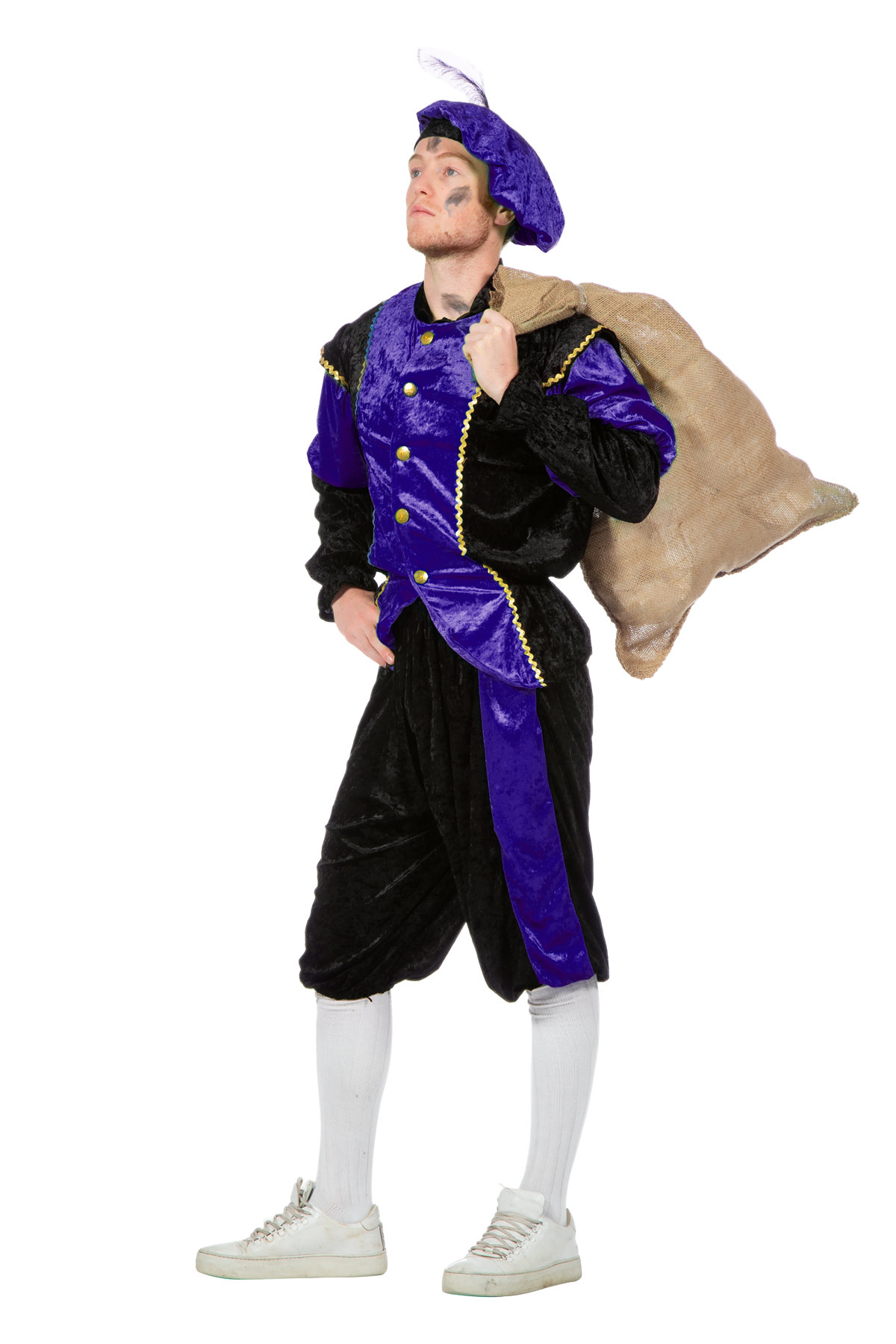 Wilbers & Wilbers Pietenpak pansamt zwart paars heren