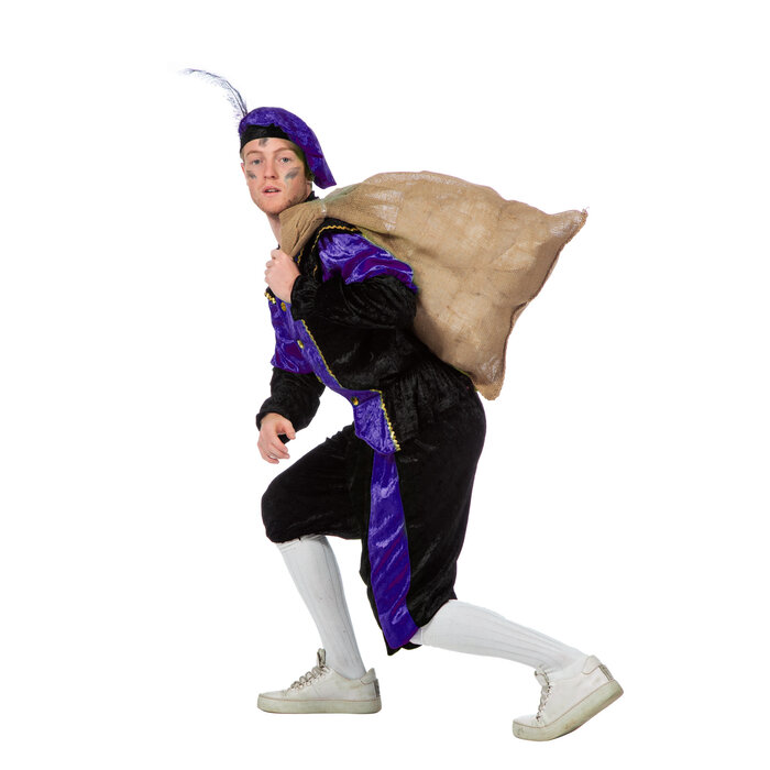 Wilbers & Wilbers Pietenpak pansamt zwart paars heren