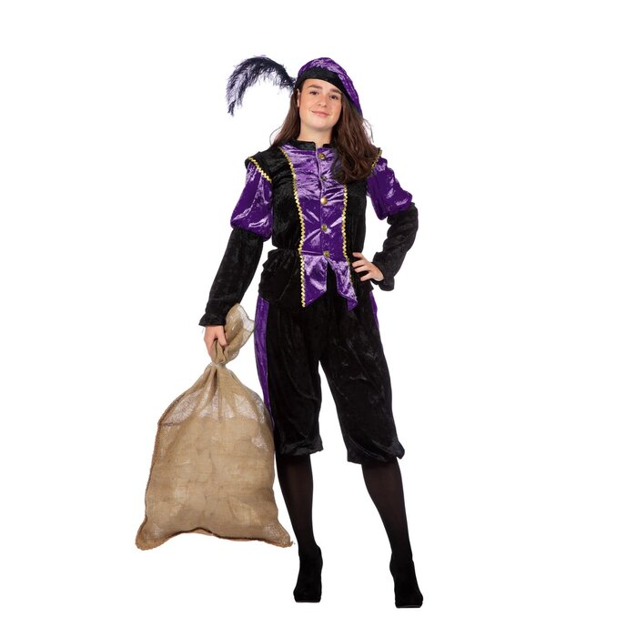 Wilbers & Wilbers Pietenpak pansamt zwart paars heren