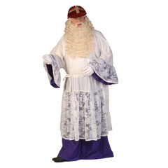 Sint habijt wit met paarse onderrok luxe