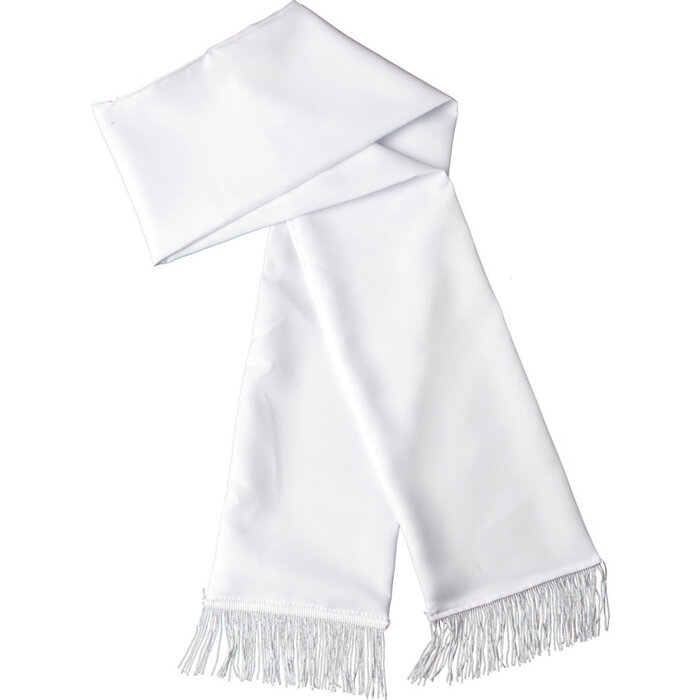 Sjaal wit Charleston 160x16