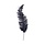 Veer struisvogel spadonis zwart 50cm