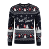 Kersttrui Let it Snow blauw/wit/rood