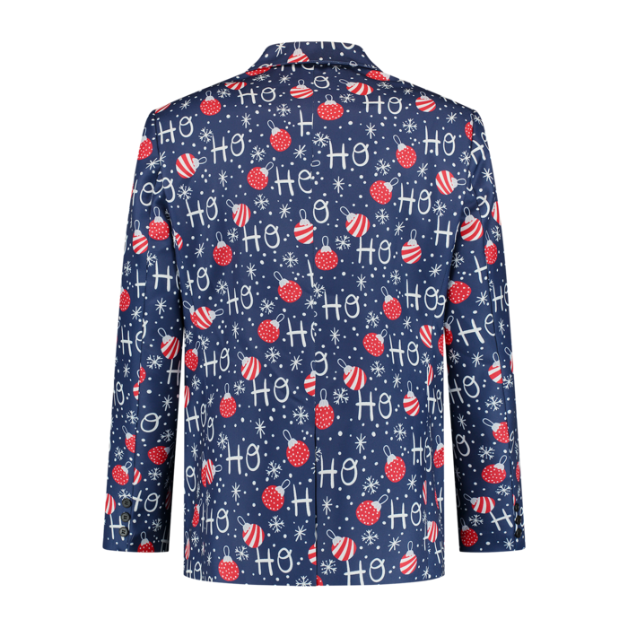 Kerst Blazer HO HO HO met das