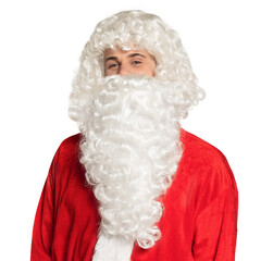 Boland Baardstel kerstman lang budget baard en pruik