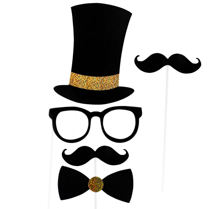 Boland Set 12 Photo props met folieballon fotolijst