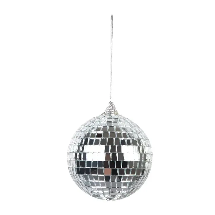 6 Discoballen zilver 8cm