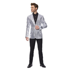 Blazer pailletten zilver