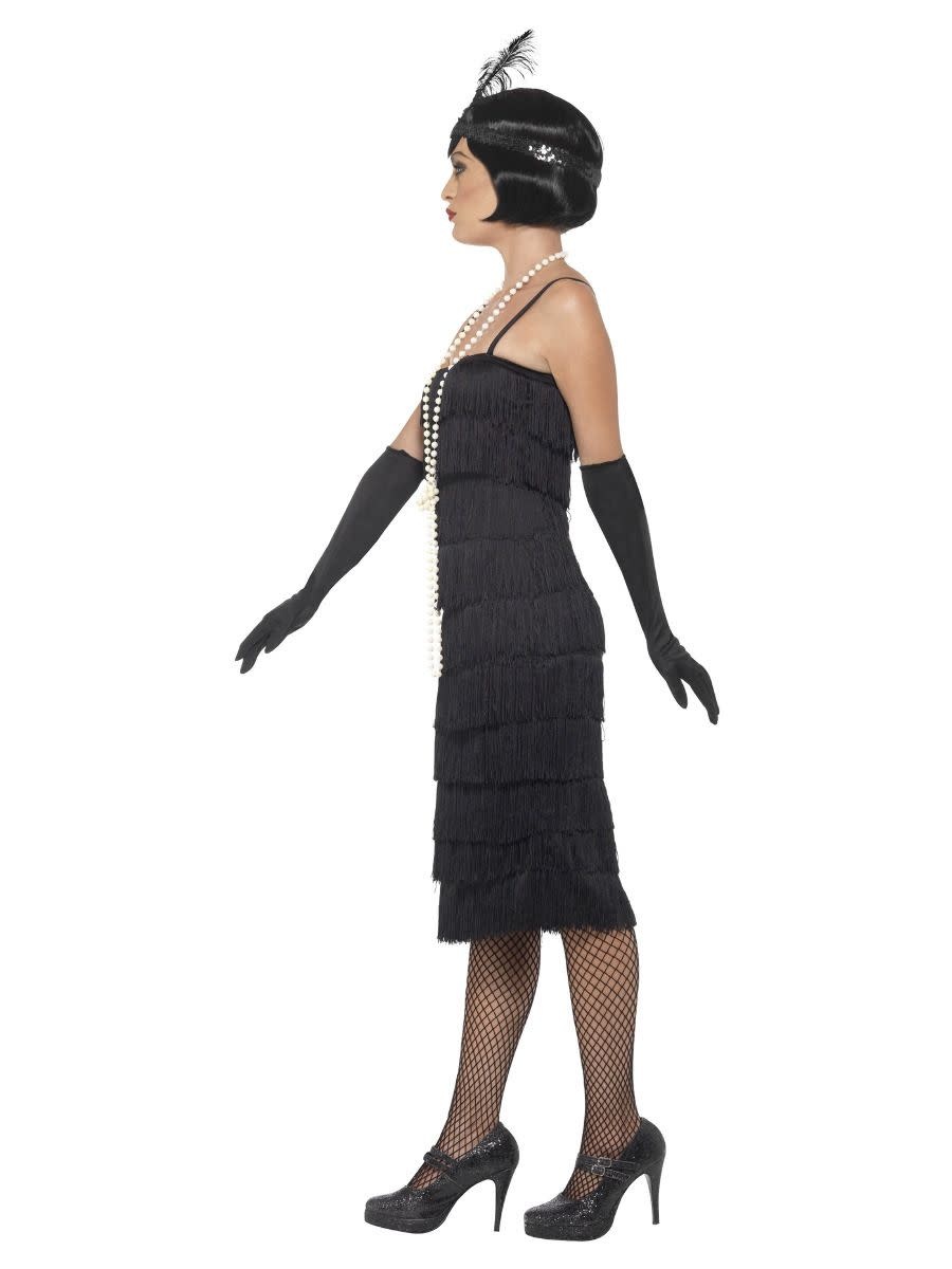 Charleston flapper dress zwart