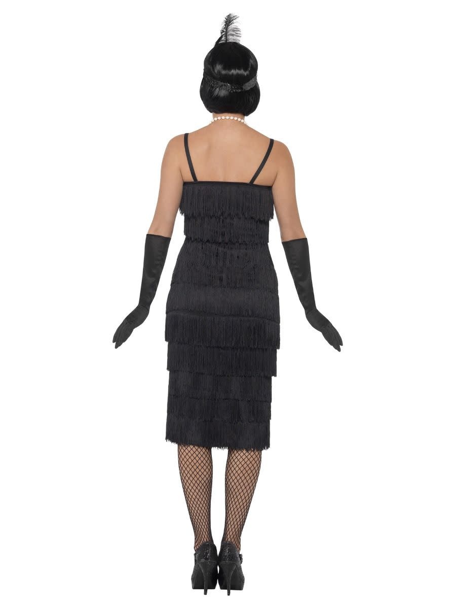 Charleston flapper dress zwart