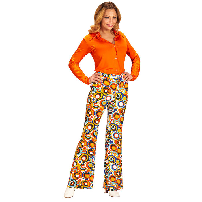 Jaren 70's broek bubbles dames