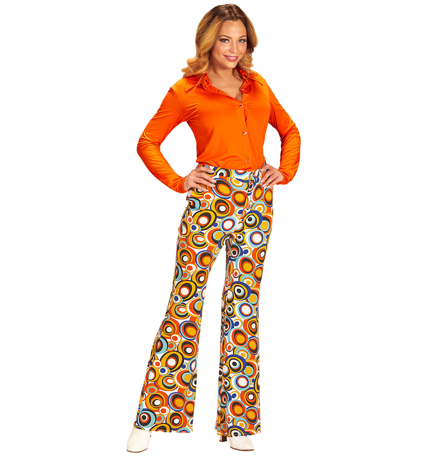 Jaren 70's broek bubbles dames