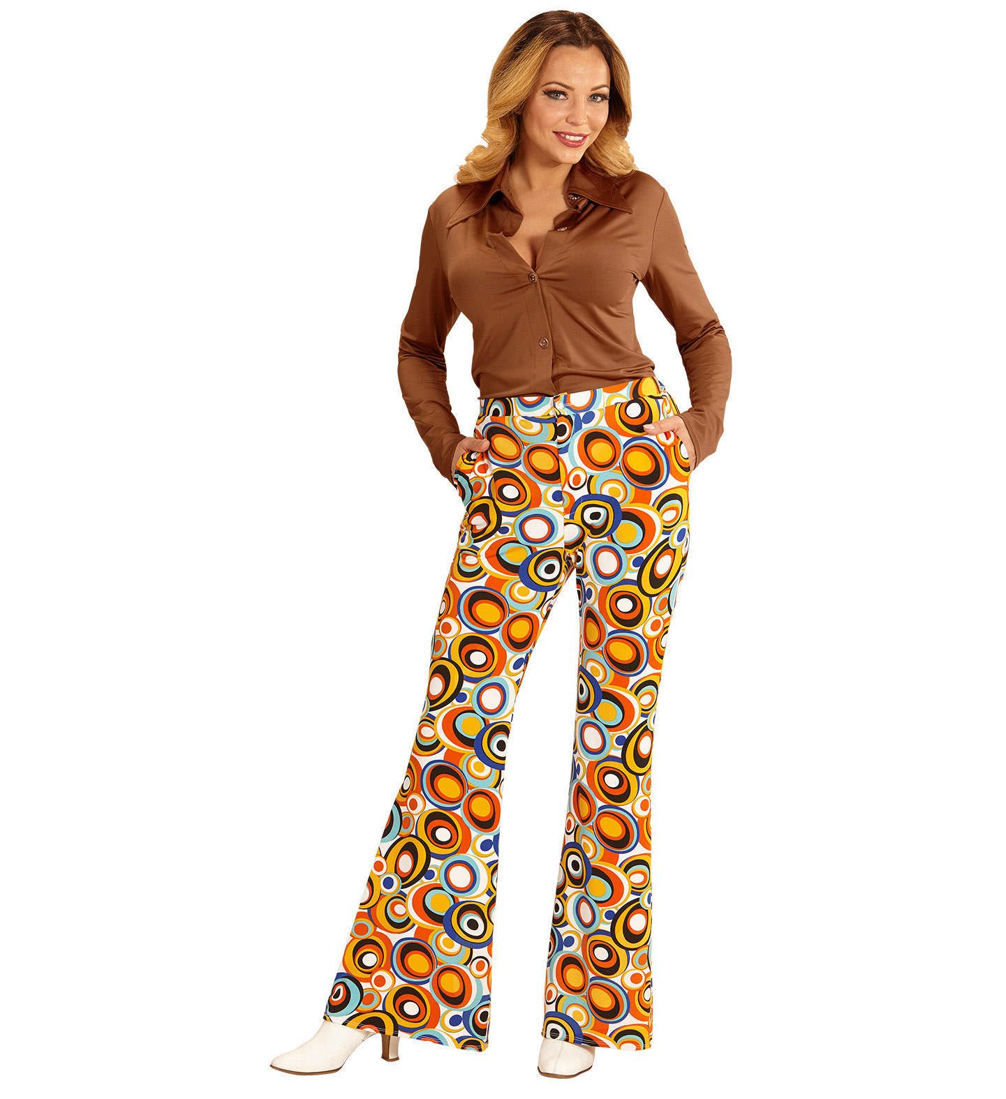 Jaren 70's broek bubbles dames