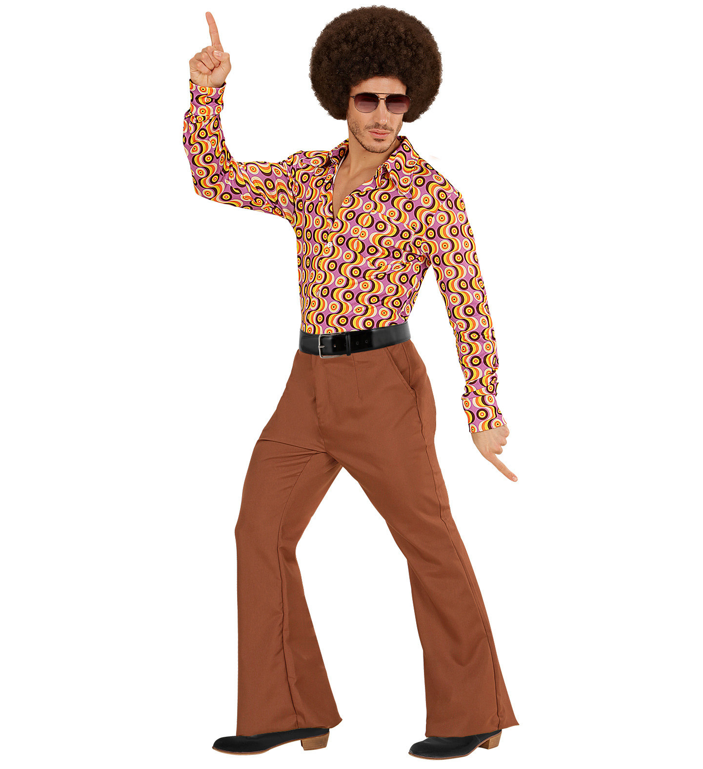 Jaren 70's broek bruin heren