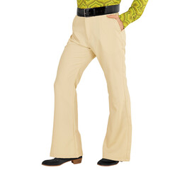 Jaren 70's broek beige heren