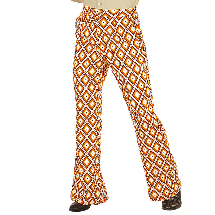 Jaren 70's broek rhombus heren