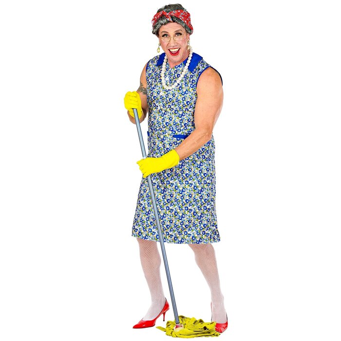 Ma Flodder poetsvrouw kleed